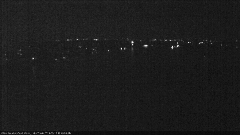 Lake Travis webcam, September 14, 2019 11:45 PM CT