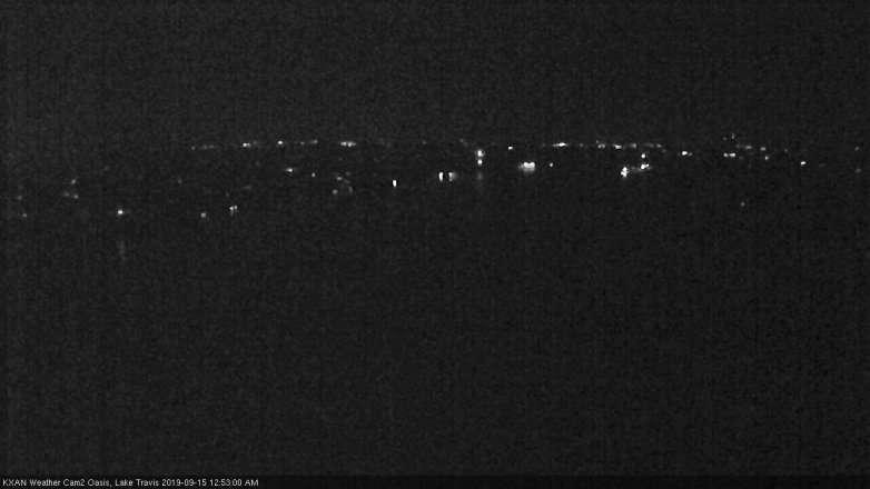 Lake Travis webcam, September 14, 2019 11:55 PM CT