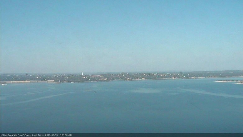 Lake Travis webcam, September 15, 2019 9:05 AM CT