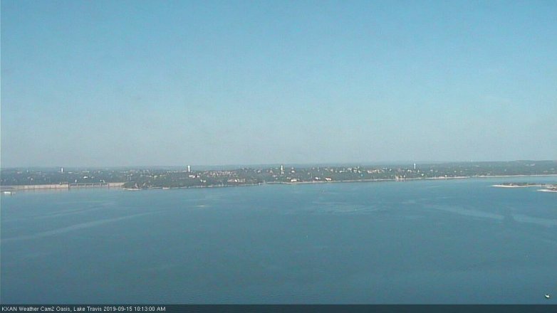 Lake Travis webcam, September 15, 2019 9:15 AM CT
