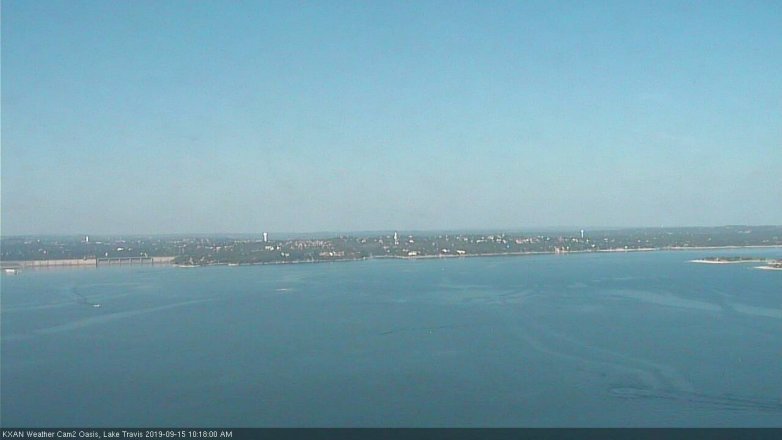 Lake Travis webcam, September 15, 2019 9:20 AM CT