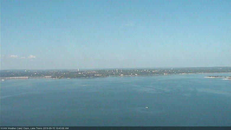 Lake Travis webcam, September 15, 2019 9:45 AM CT