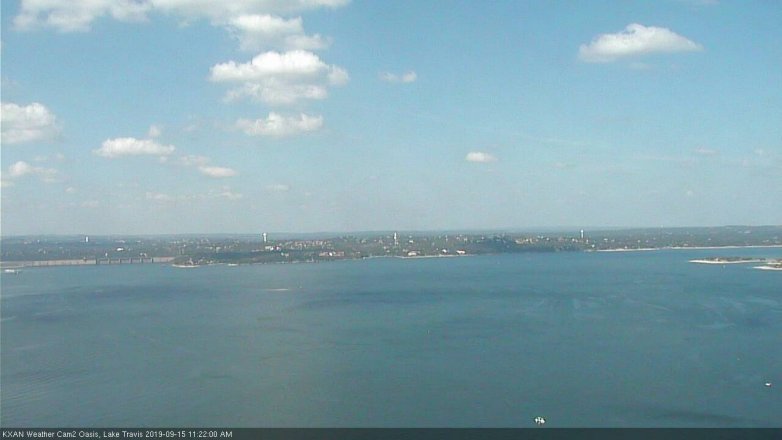 Lake Travis webcam, September 15, 2019 10:25 AM CT
