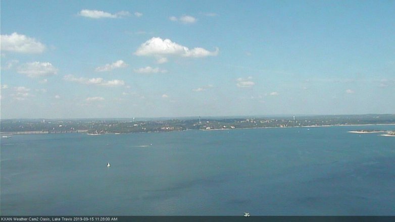 Lake Travis webcam, September 15, 2019 10:30 AM CT