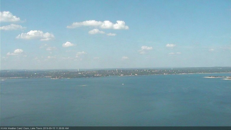 Lake Travis webcam, September 15, 2019 10:40 AM CT