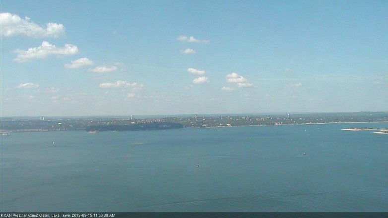 Lake Travis webcam, September 15, 2019 11:00 AM CT