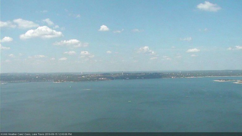 Lake Travis webcam, September 15, 2019 11:05 AM CT