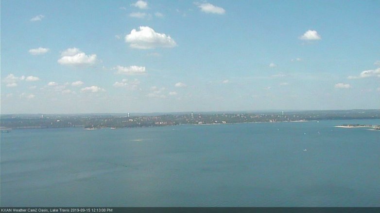 Lake Travis webcam, September 15, 2019 11:15 AM CT