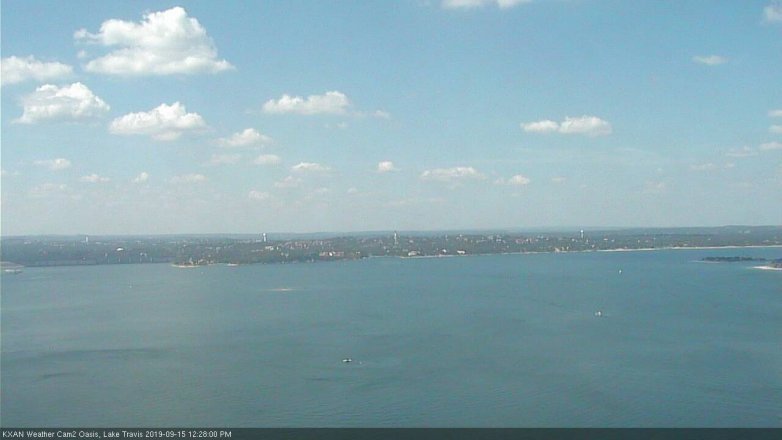 Lake Travis webcam, September 15, 2019 11:30 AM CT