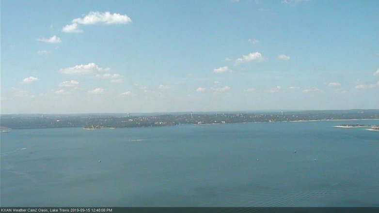 Lake Travis webcam, September 15, 2019 11:50 AM CT