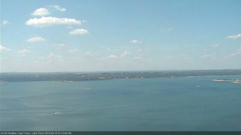 Lake Travis webcam, September 15, 2019 12:15 PM CT