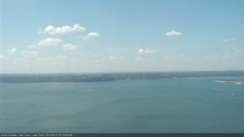 Lake Travis webcam, September 15, 2019 12:20 PM CT
