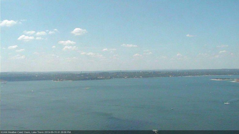 Lake Travis webcam, September 15, 2019 12:40 PM CT