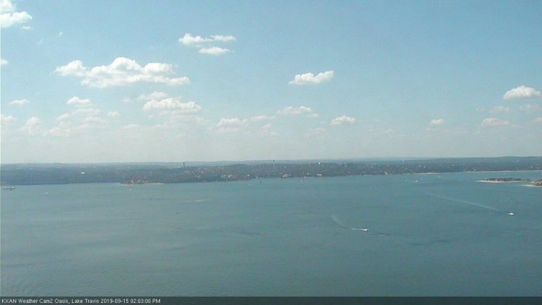 Lake Travis webcam, September 15, 2019 1:05 PM CT
