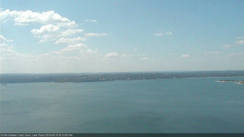 Lake Travis webcam, September 15, 2019 1:20 PM CT