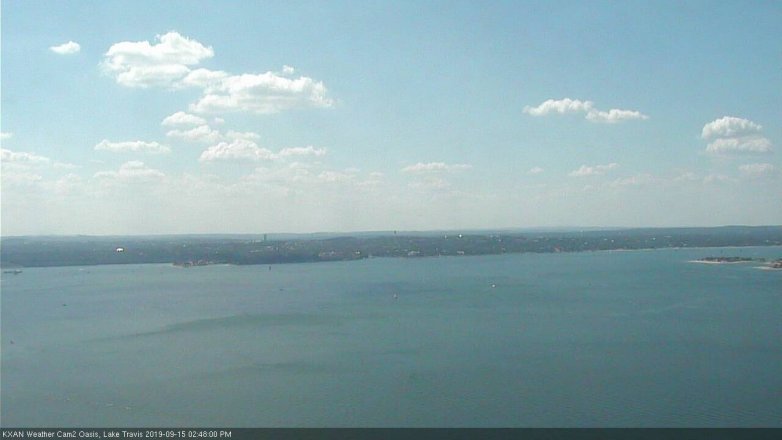 Lake Travis webcam, September 15, 2019 1:50 PM CT