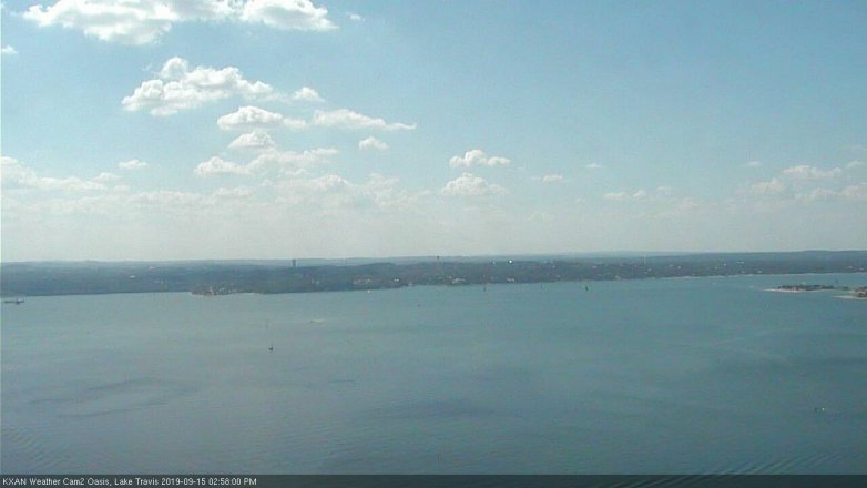 Lake Travis webcam, September 15, 2019 2:00 PM CT