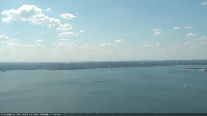 Lake Travis webcam, September 15, 2019 2:10 PM CT
