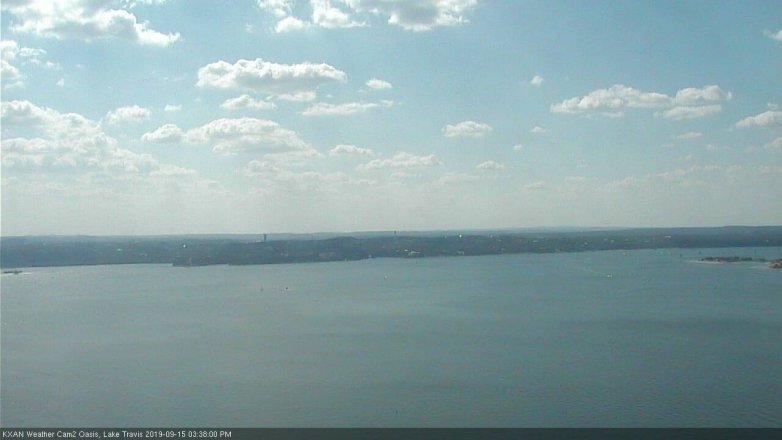 Lake Travis webcam, September 15, 2019 2:40 PM CT