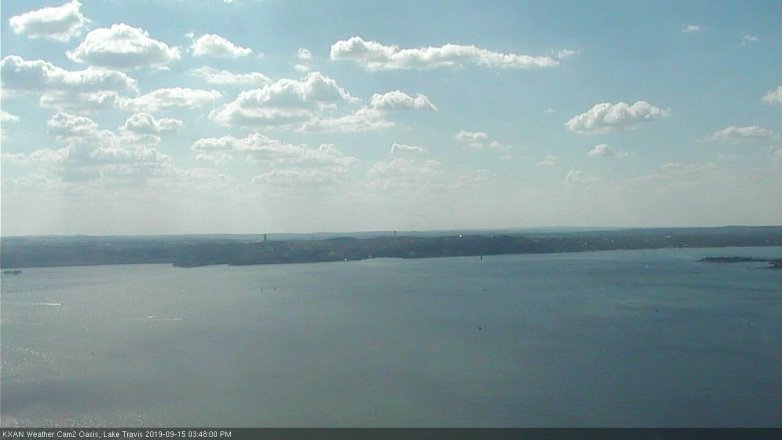 Lake Travis webcam, September 15, 2019 2:50 PM CT