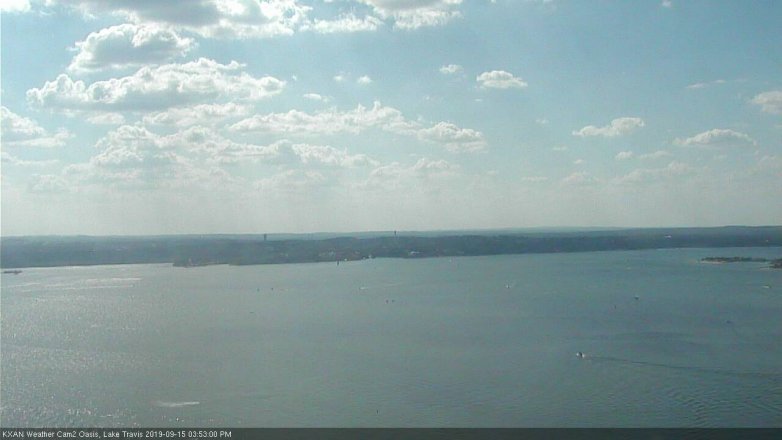 Lake Travis webcam, September 15, 2019 2:55 PM CT