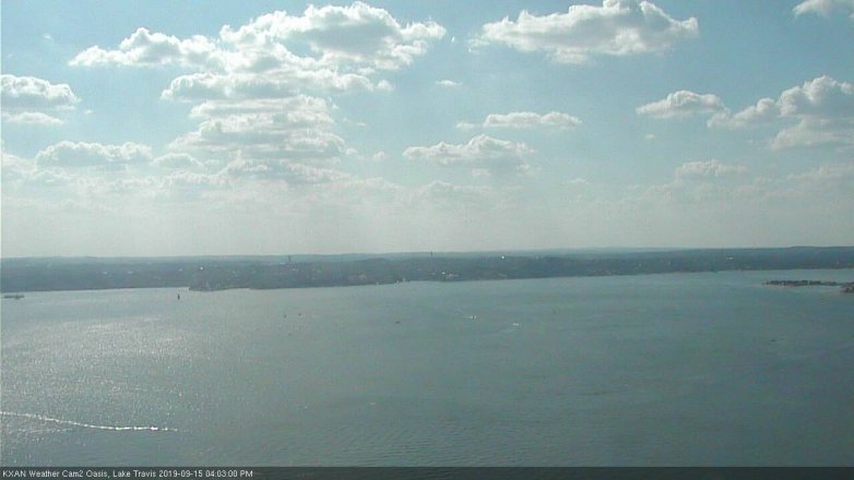 Lake Travis webcam, September 15, 2019 3:05 PM CT