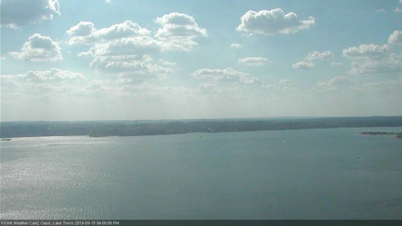 Lake Travis webcam, September 15, 2019 3:10 PM CT