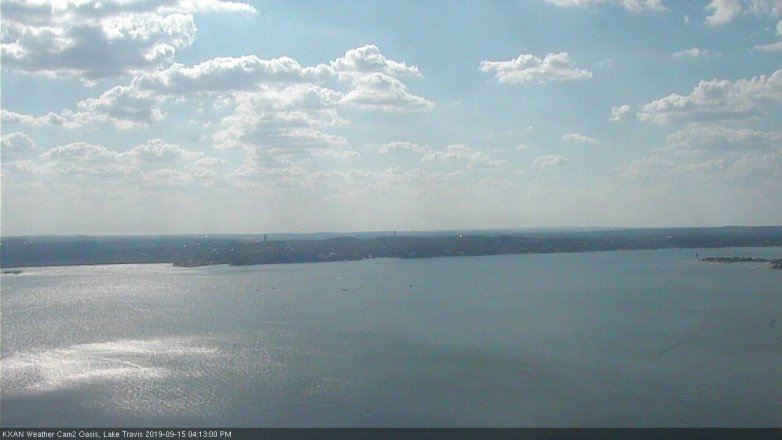 Lake Travis webcam, September 15, 2019 3:15 PM CT