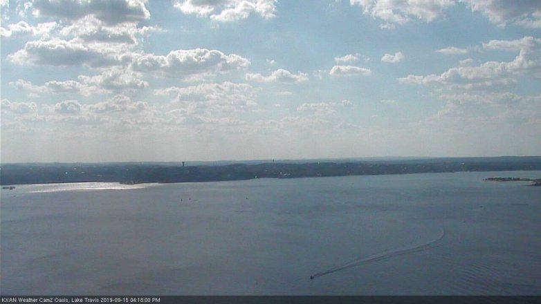 Lake Travis webcam, September 15, 2019 3:20 PM CT