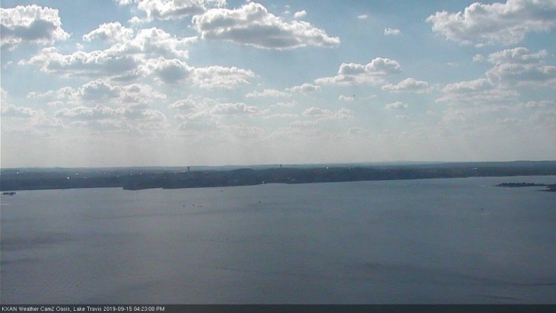 Lake Travis webcam, September 15, 2019 3:25 PM CT