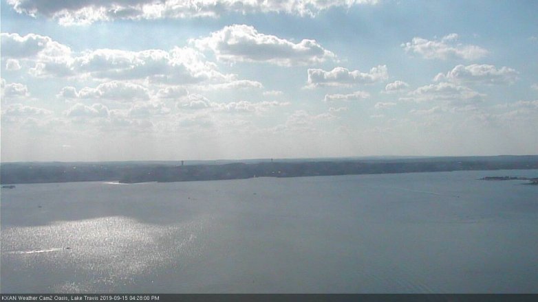 Lake Travis webcam, September 15, 2019 3:30 PM CT