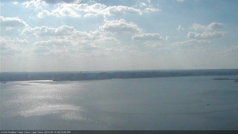 Lake Travis webcam, September 15, 2019 3:35 PM CT