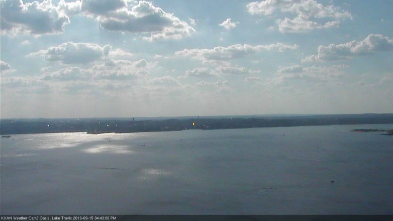 Lake Travis webcam, September 15, 2019 3:45 PM CT