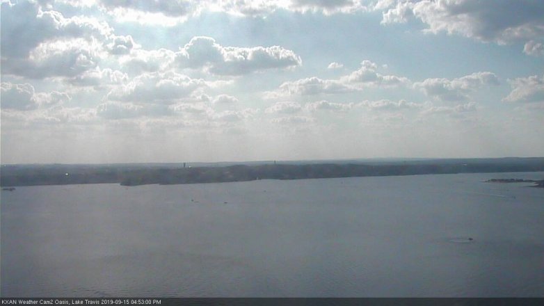 Lake Travis webcam, September 15, 2019 3:55 PM CT