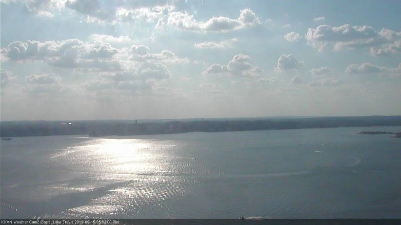 Lake Travis webcam, September 15, 2019 4:05 PM CT