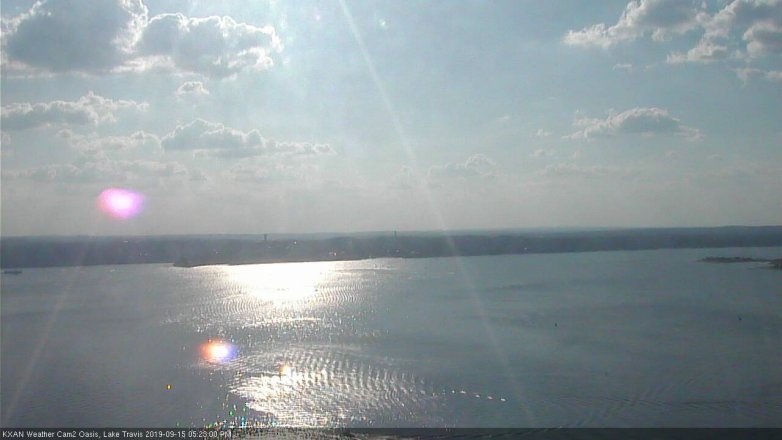 Lake Travis webcam, September 15, 2019 4:25 PM CT