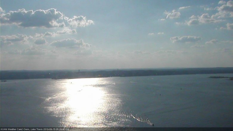 Lake Travis webcam, September 15, 2019 4:30 PM CT