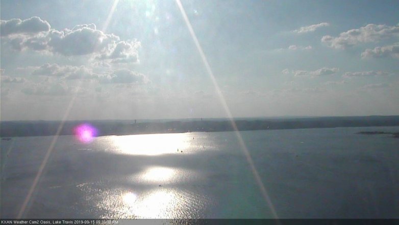 Lake Travis webcam, September 15, 2019 4:35 PM CT