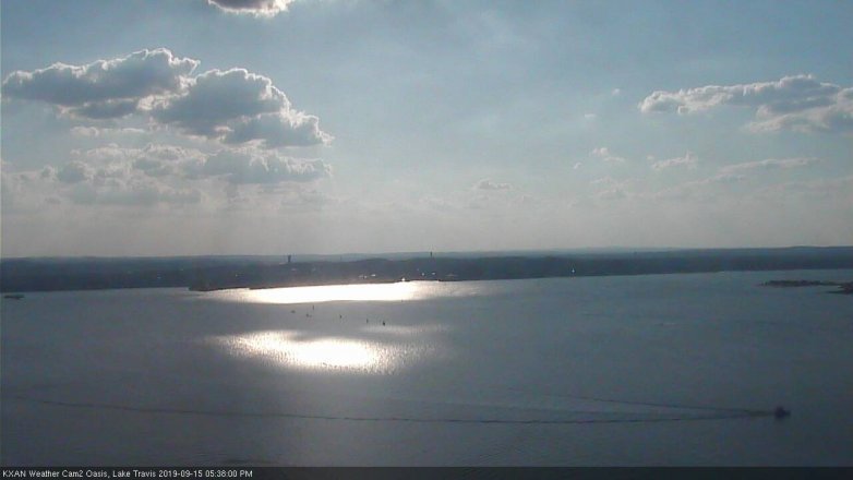 Lake Travis webcam, September 15, 2019 4:40 PM CT