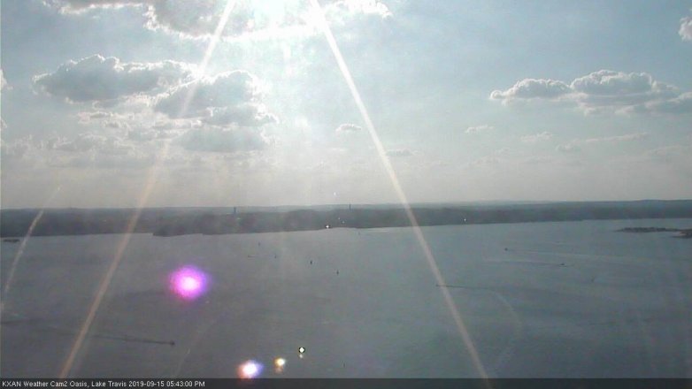 Lake Travis webcam, September 15, 2019 4:45 PM CT