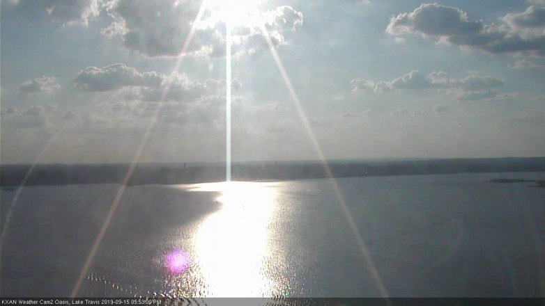 Lake Travis webcam, September 15, 2019 4:55 PM CT