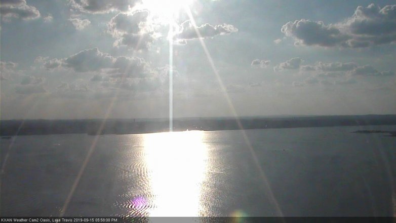 Lake Travis webcam, September 15, 2019 5:00 PM CT