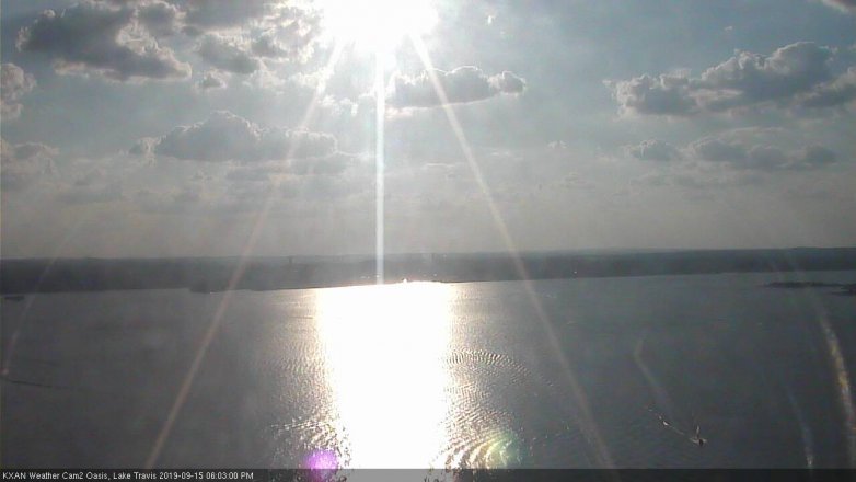 Lake Travis webcam, September 15, 2019 5:05 PM CT