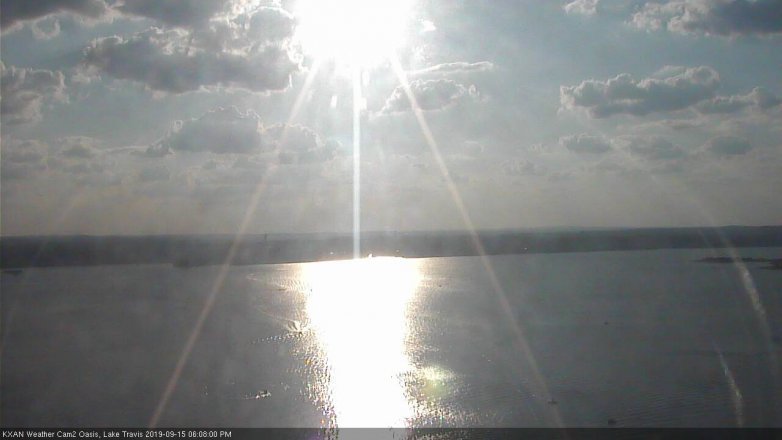 Lake Travis webcam, September 15, 2019 5:10 PM CT
