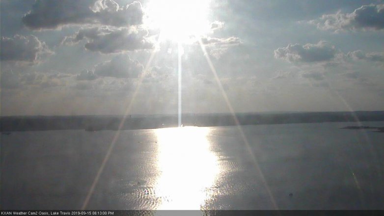 Lake Travis webcam, September 15, 2019 5:15 PM CT