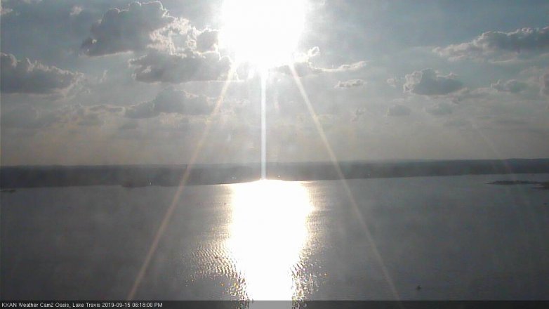 Lake Travis webcam, September 15, 2019 5:20 PM CT