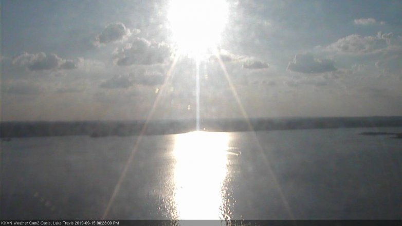Lake Travis webcam, September 15, 2019 5:25 PM CT