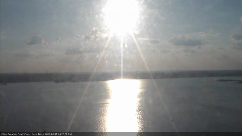 Lake Travis webcam, September 15, 2019 5:30 PM CT