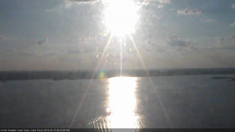 Lake Travis webcam, September 15, 2019 5:35 PM CT