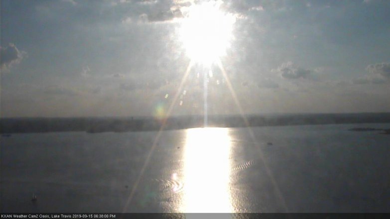 Lake Travis webcam, September 15, 2019 5:40 PM CT
